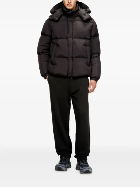 Diesel  W-Rolfys logo-patch down jacket