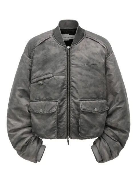 Feng Chen Wang flap-pocket zip-fastening logo-detailjacket