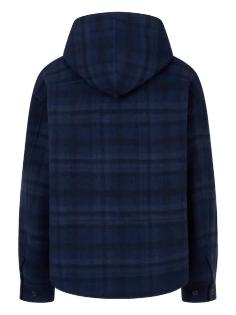 TOMBOY check-pattern hooded jacket
