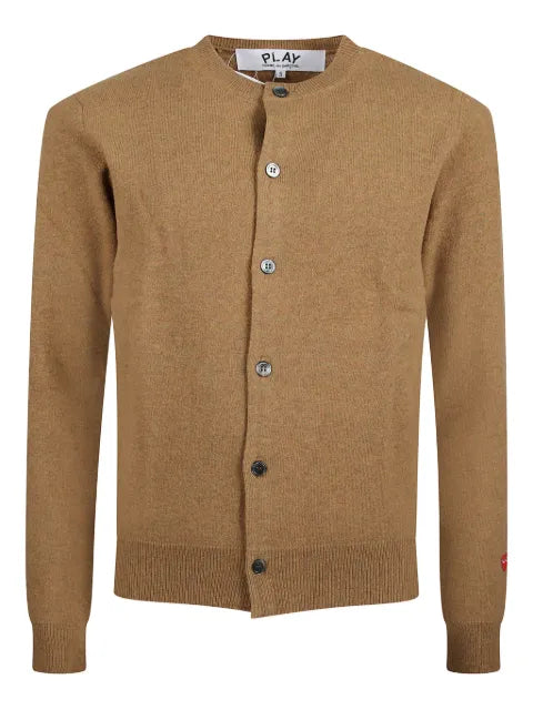 Comme Des Garçons Play button heart-motif cardigan