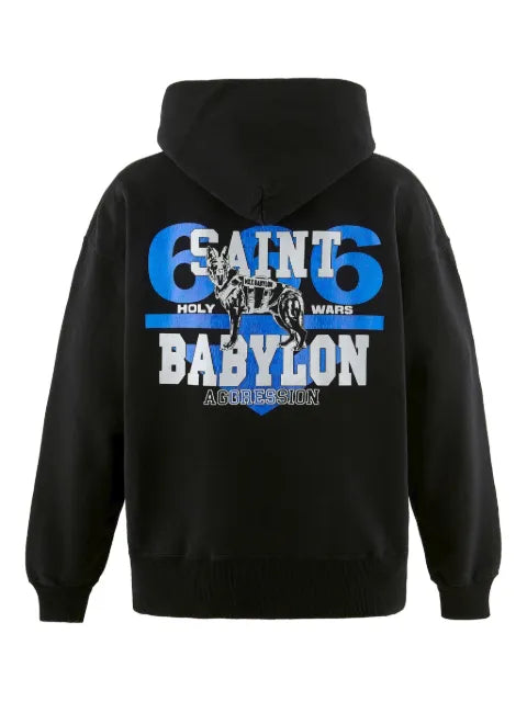 SAINT MXXXXXX x Babylon graphic hoodie
