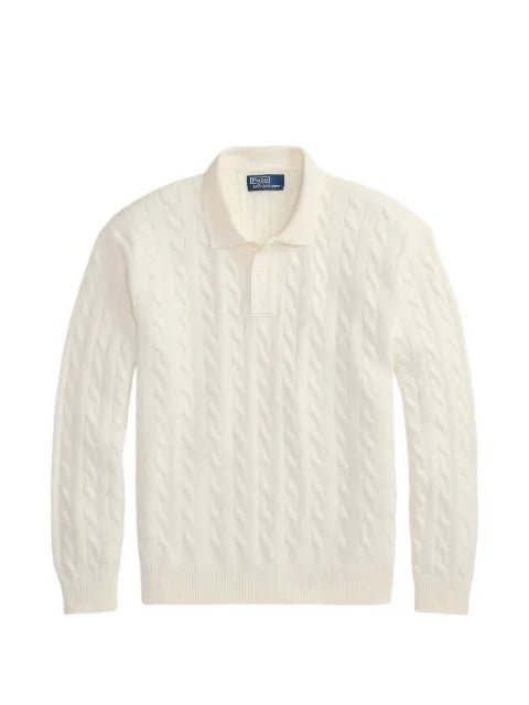 Polo Ralph Lauren cable-knit polo-collar sweater
