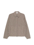 Moncler gingham crinkle shirt jacket