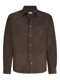 Brunello Cucinelli suede shirt jacket