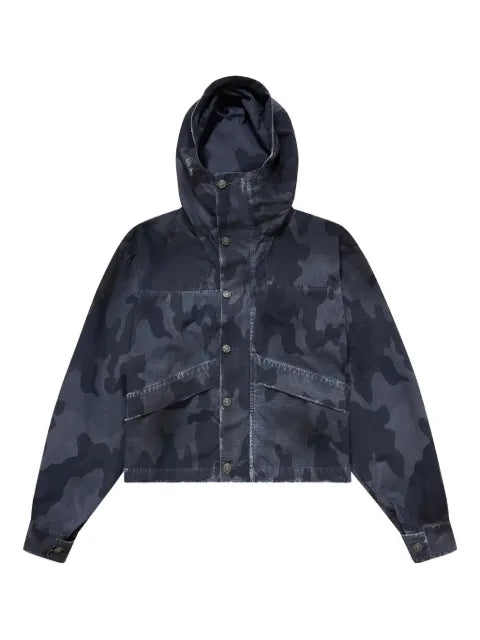 424 cropped camouflage parka