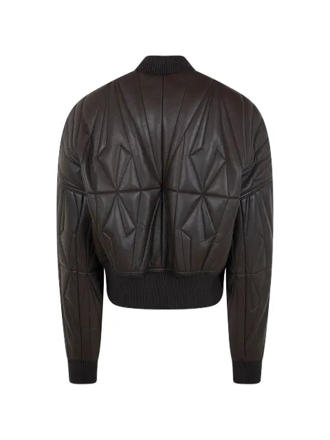 Moncler x Rick Owens leather bomber jacket