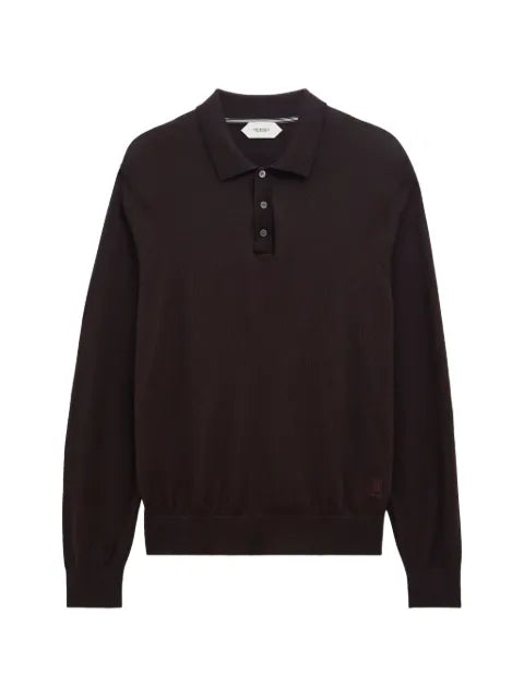 Pringle of Scotland polo-collar merino wool sweater