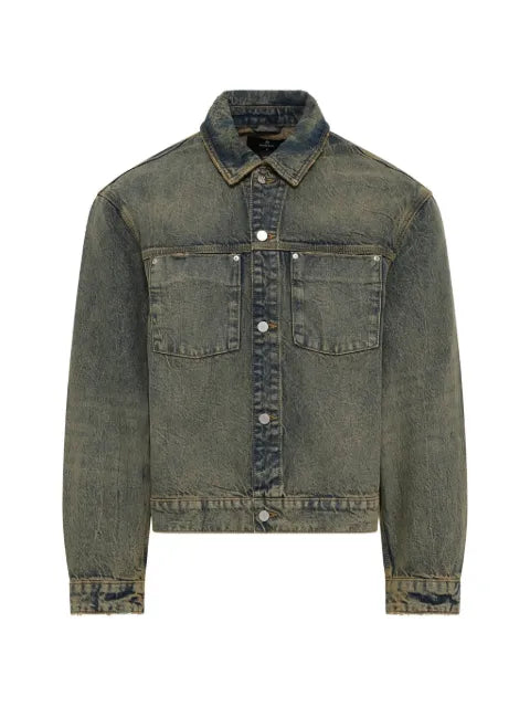 Represent denim trucker jacket
