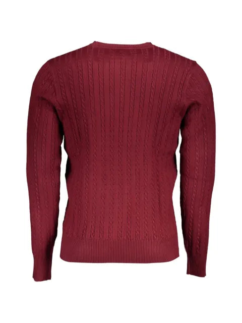 U.S. Grand cable-knit embroidered sweater