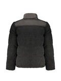 RIFLE panelled faux-shearling jacket