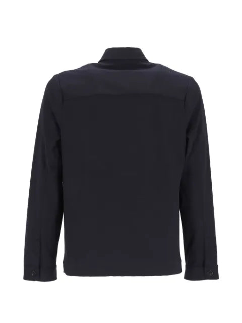 Hosio flap-pocket button-up shirt-jacket
