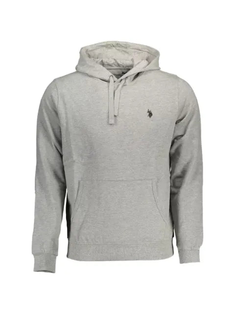 U.S. POLO ASSN. logo-embroidered kangaroo-pocket hoodie