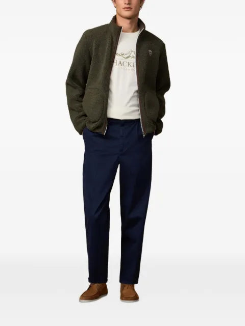 Hackett London Heritage Badge teddy-fleece jacket