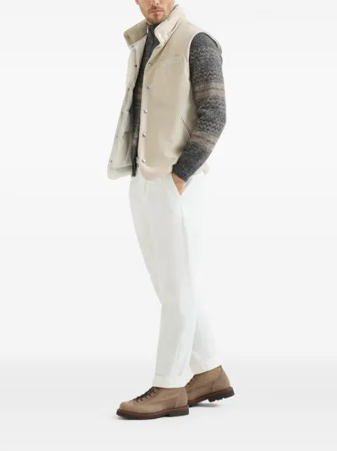 Brunello Cucinelli snap-button-fastening gilet