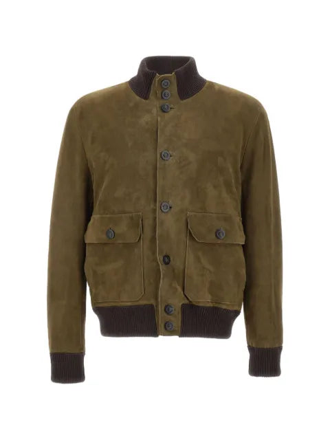 VOLFAGLI San Severo Buccio suede bomber jacket