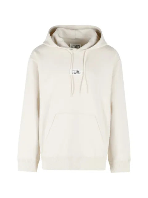 MM6 Maison Margiela Numeric logo-patch hoodie