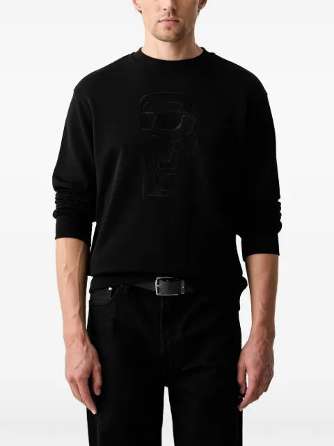 Karl Lagerfeld Ikonik Karl embroidered sweater