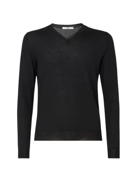 FENDI black wool pullover