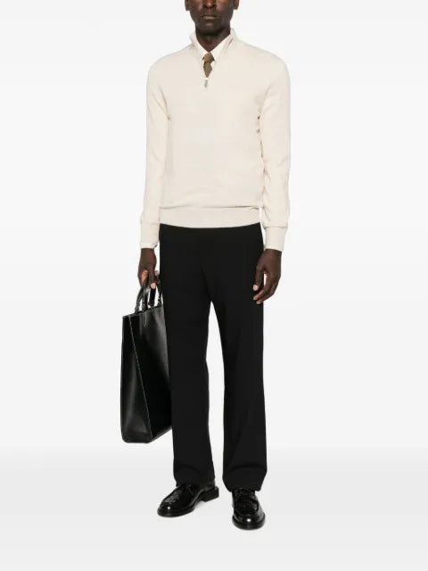 Brunello Cucinelli quarter-zip knitted sweater