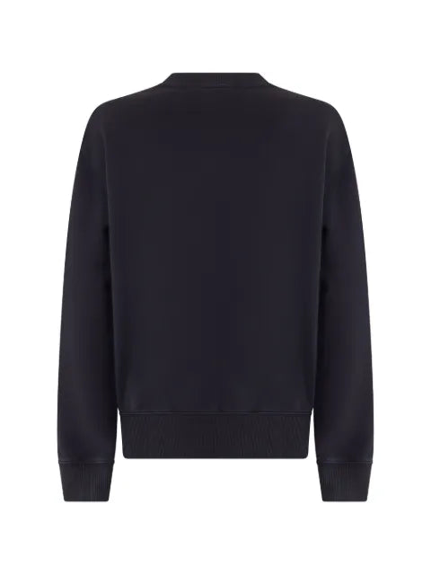 BOSS logo-embroidered ribbed-trim sweater