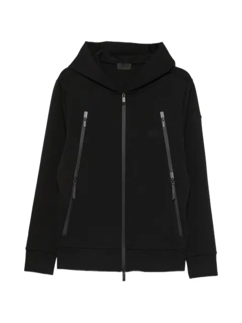 Moncler cotton blend zip-up hoodie