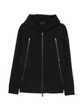 Moncler cotton blend zip-up hoodie