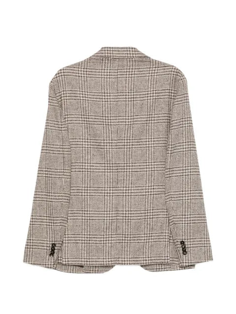 LUIGI BIANCHI MANTOVA Prince of Wales check blazer