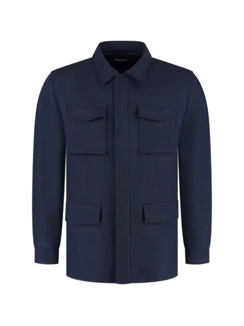 Kiton multi-pocket field shirt jacket