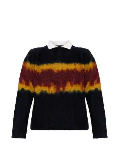 sacai gradient-effect sweater