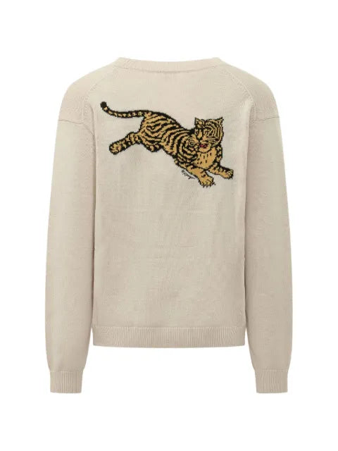 KENZO Jumping Tiger embroidered cardigan