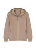 Boggi Milano full-zip hoodie in cotton-blend Scuba B Tech