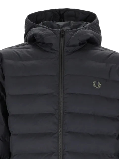 Fred Perry quilted hooded puffer jacket