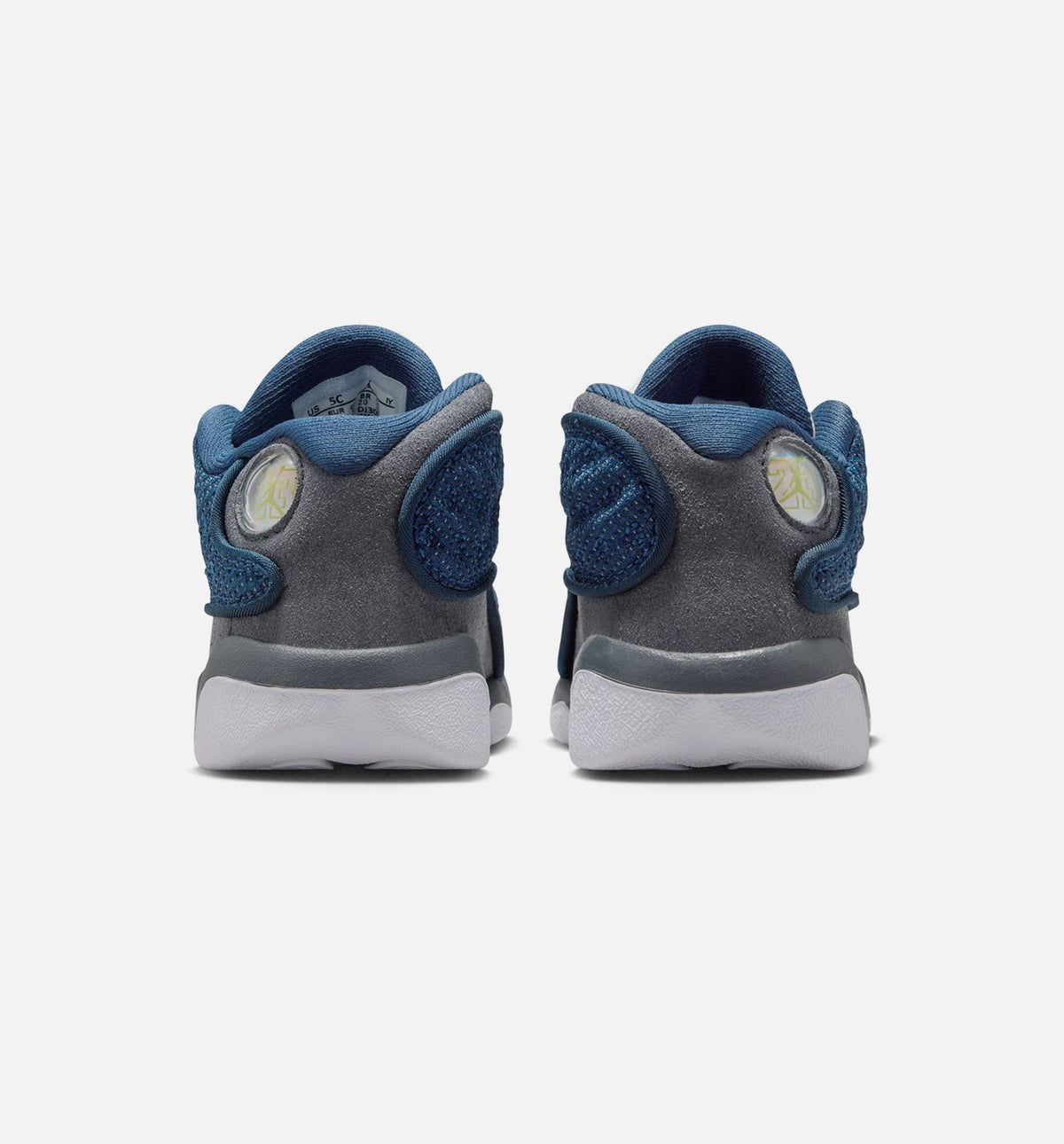 Air Jordan 13 Retro Navy & Flint Grey Infant/Toddler Lifestyle Shoes - Navy/University Blue/Flint Grey/White