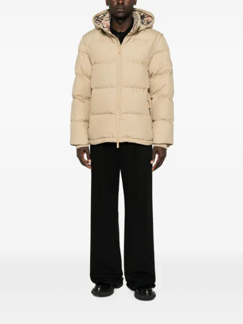 Burberry Bideford check-lining hooded jacket