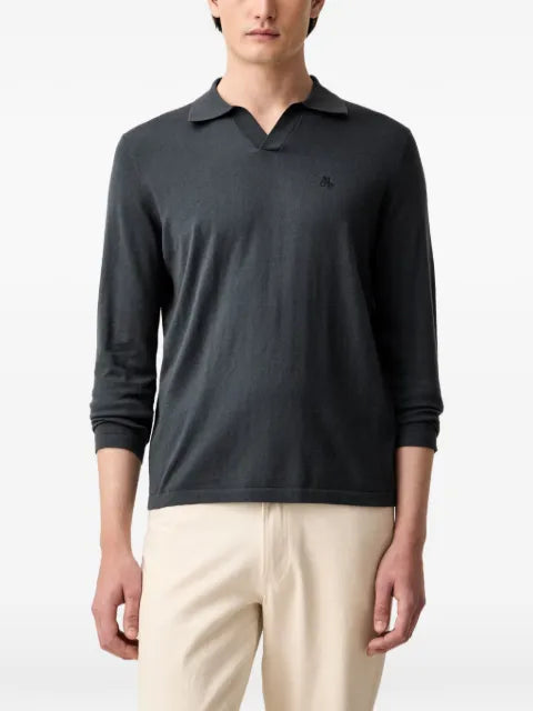 Marc O'Polo logo-embroidered polo-collar sweater