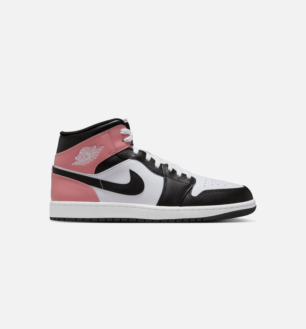 Air Jordan 1 Mid Men's – White/Rust Pink/Black