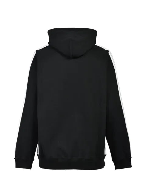 BREATH logo-embroidered side-stripe hoodie