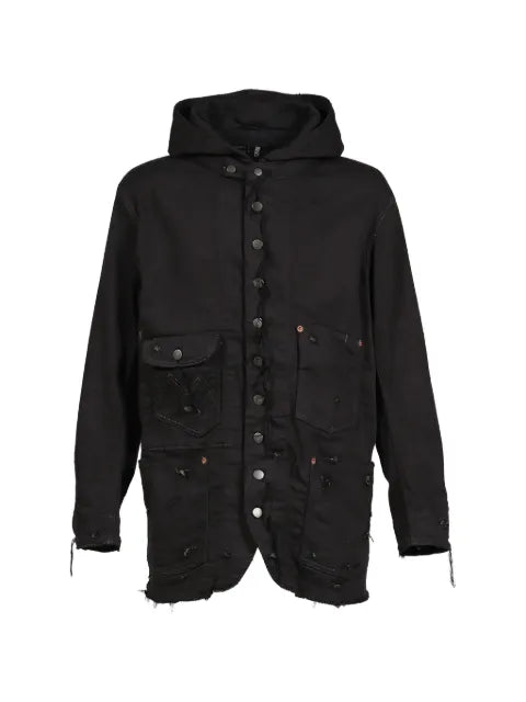 MINUS Home Chore distressed garment-dyed jacket