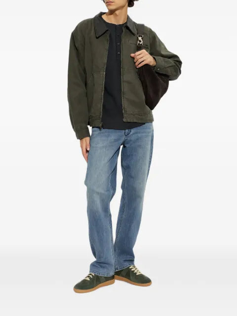rag & bone leather-collar jacket