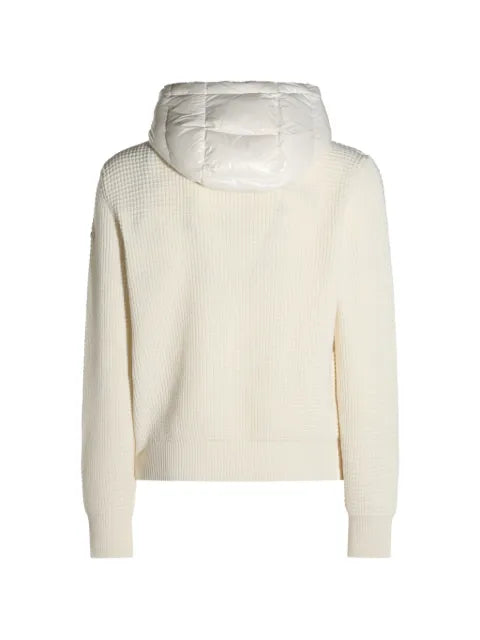 Moncler padded panelled hoodie