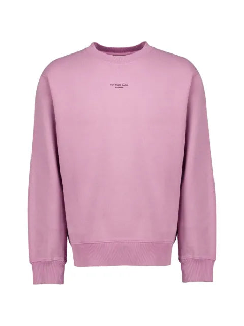 Drôle De Monsieur Slogan Classique cotton sweatshirt délavé