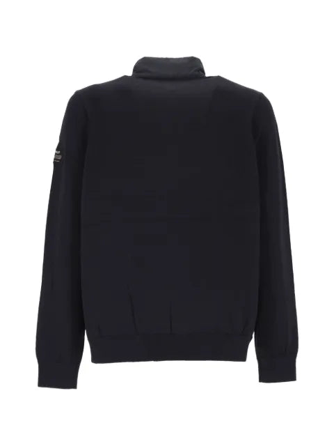 Ecoalf logo-patch panelled jacket