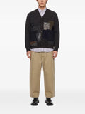 Junya Watanabe MAN patchwork herringbone cardigan