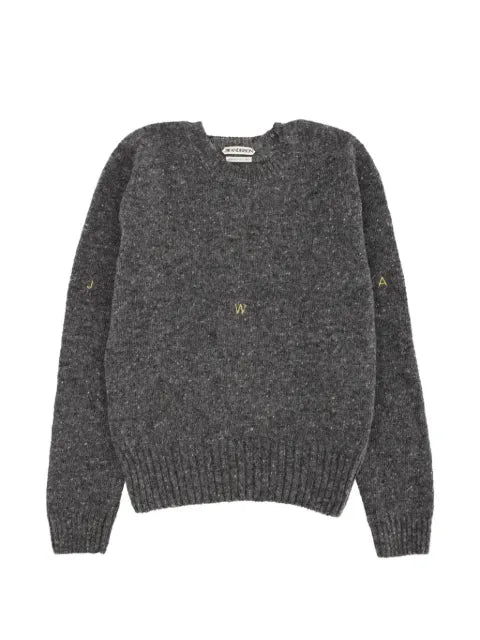 JW Anderson embroidered flecked sweater