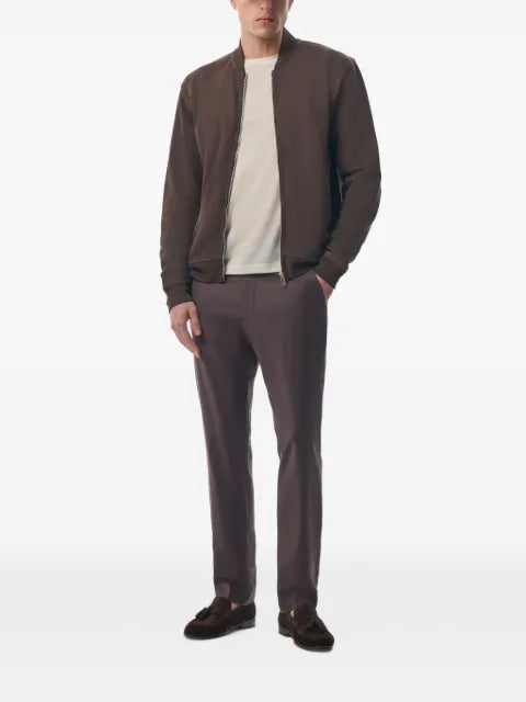 MEGUSTA  logo-embroidered zipped jacket