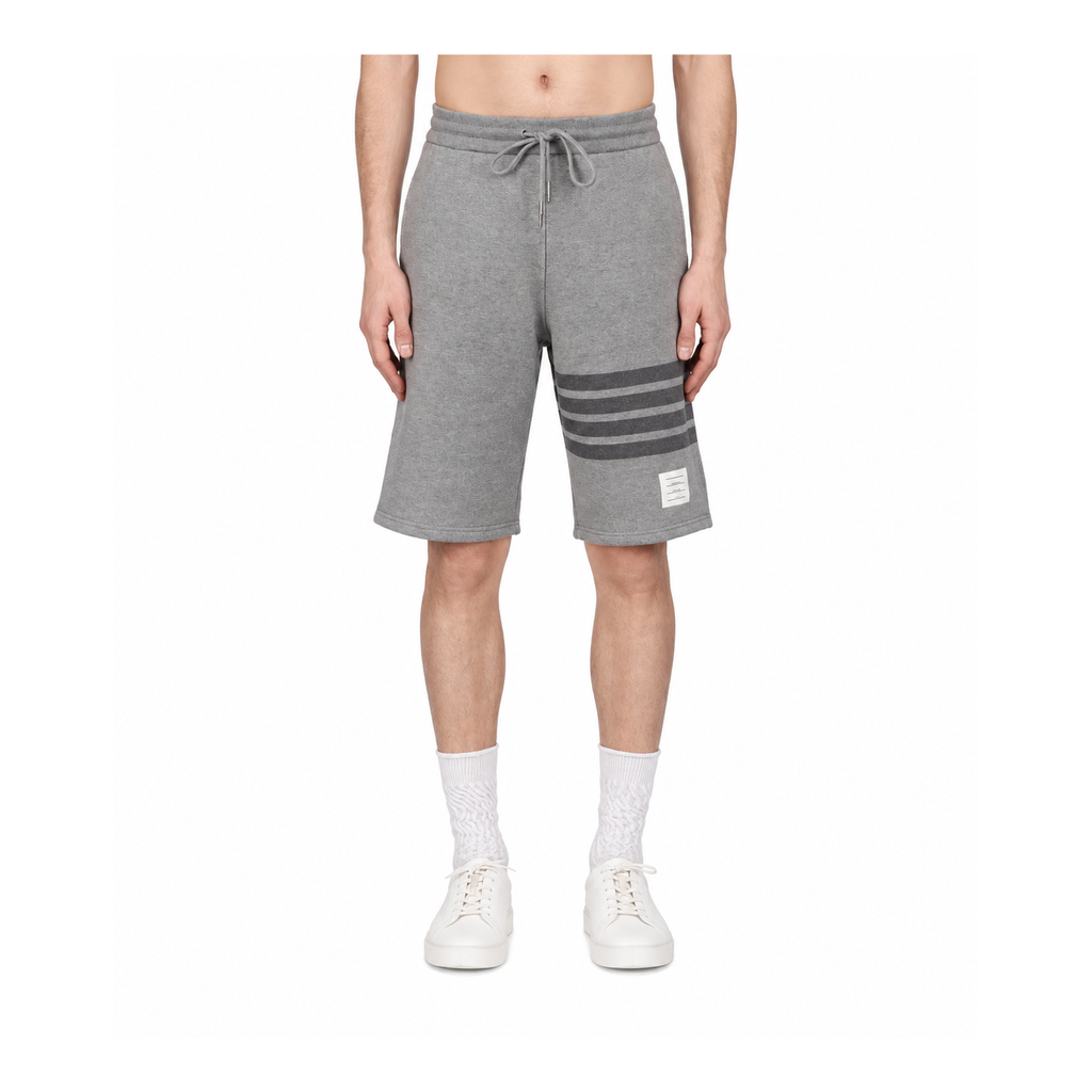 Thom Browne Style Four-Bar Sweatpants