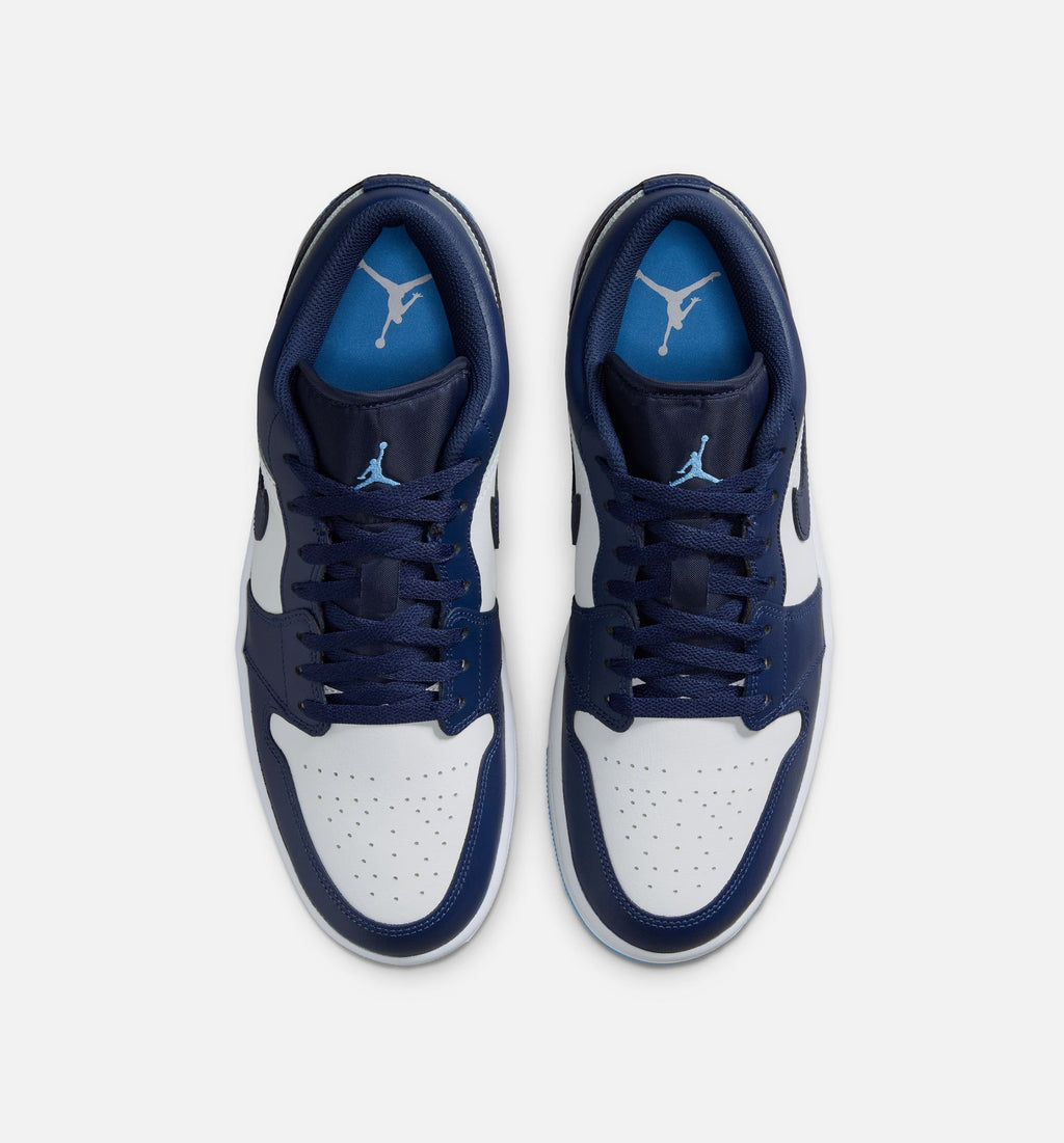 Air Jordan 1 Low Men's Sneakers - Midnight Navy/University Blue/White