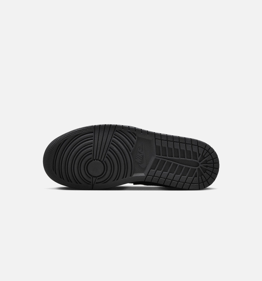 Air Jordan 1 Low 'Patent Elephant' Women's Shoes - Black / White / Metallic Silver