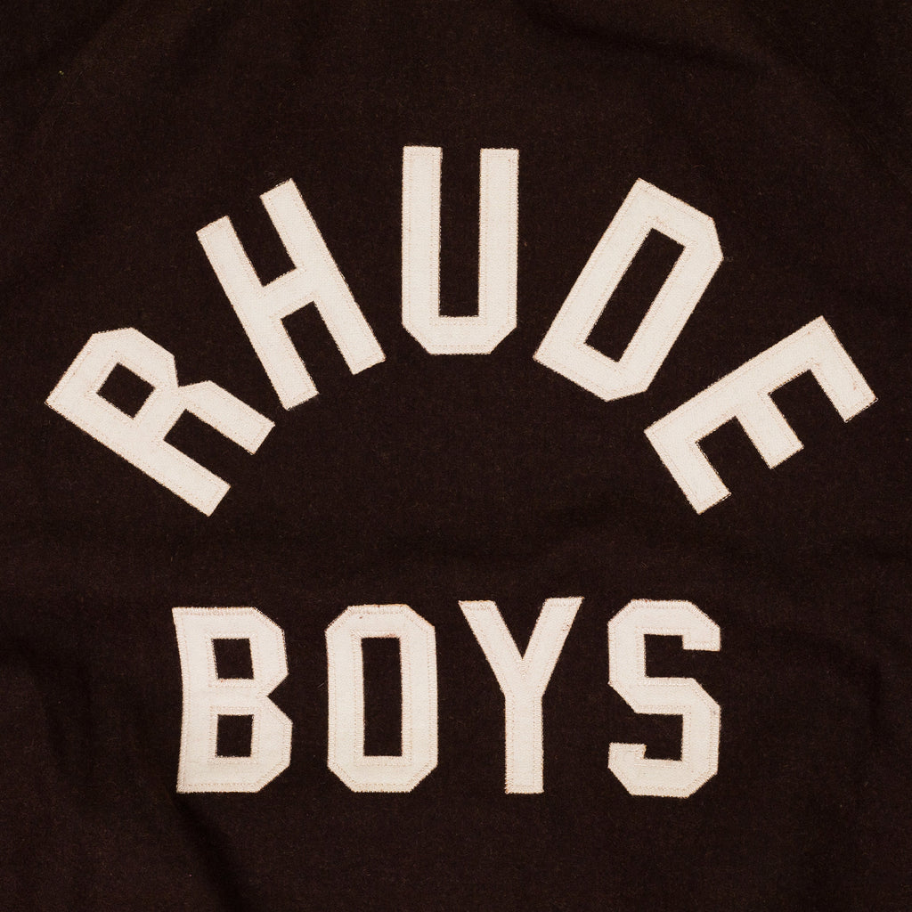 Brown Rhude Boys Signature Bomber