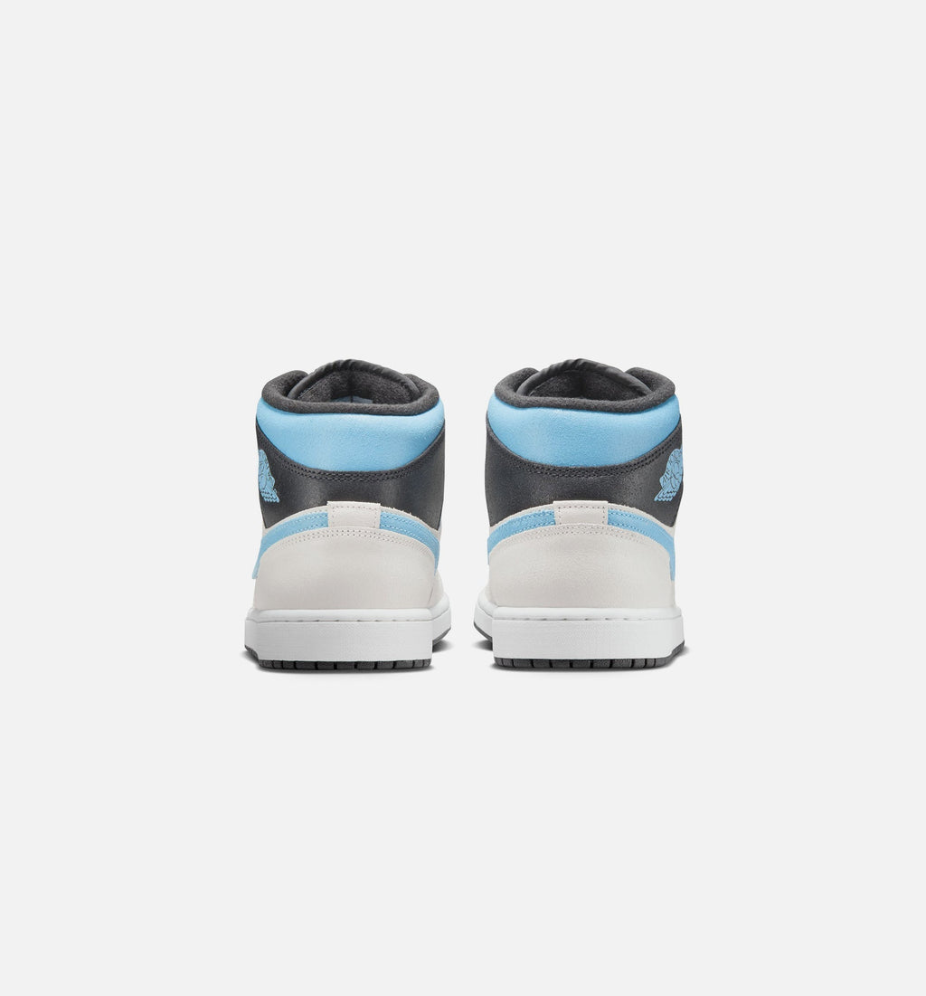Air Jordan 1 Mid SE Mens Lifestyle Shoe - Summit White/Ice Blue/Black
